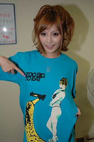 明日花キララ×大人の欲望Ｔシャツ,Blue,M