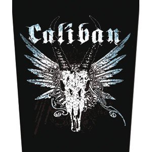 Caliban Horned Skull With Feathers Patch