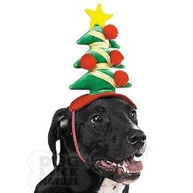 Christmas Tree Hat for Dogs Puppies Pets- Small