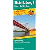 Radwanderkarte Rhein-Radweg 5 K�ln-Rotterdam - Leporello-Falzung: Mit Ausflugszielen, Einkehr- & Freizeittipps, wetterfest, reissfest, abwischbar, GPS-genau. 1:50000