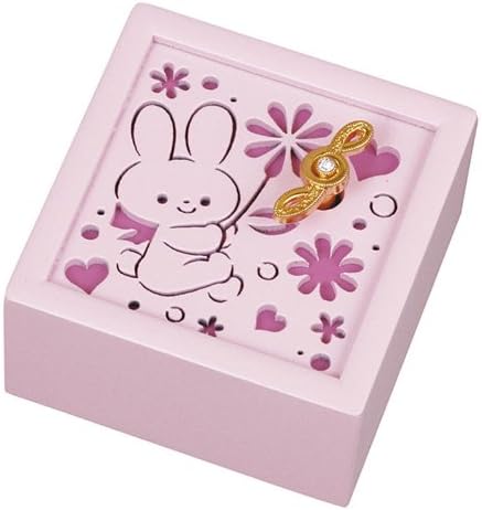 A wooden music box melody and rabbit G-6257P (When You Wish upon a star ) (japan import)