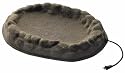 Farm Innovators "Four Seasons" Sand Coated Ground Birdbath - Tan; Model FS-1, 60-Watt
