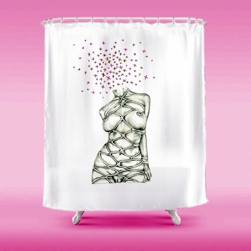 Self Portrait Shower Curtain