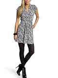 French Connection Women's Woodland Jersey Tie Waisted Dress, Ink/Oyster Shell, 8