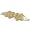 Golden Sun Butterfly Crystal On Faux Suede Band Bracelet With Button Clasp