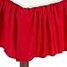 American Baby Company 100% Natural Cotton Percale Ruffled Crib Skirt, Red, 52