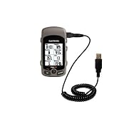 Coiled Power Hot Sync and Charge USB Data Cable w/ Tip Exchange for the Garmin Edge - Gomadic Brand