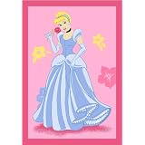 Luxury Childrens Children Cinderella Pink Disney Rug/Mat