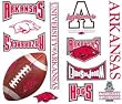 University of Arkansas Razorbacks - 22 LARGE College Wall Stickers/Decals