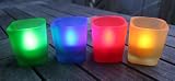 Square Votive Multi-Color Set of 4 with LED Colored Candles