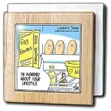 Review 3dRose LLC  / Egg Beaters - 6 Inch Tile Napkin Holder