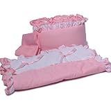 Baby Doll Bedding Regal Cradle Bedding Set, Pink