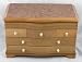 Wood Chest Of Drawers Jewellery Vanity Box Case New
