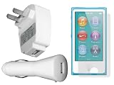 CrazyOnDigital Ionic USB Wall Charger and Screen Protector for Apple iPod touch 7G