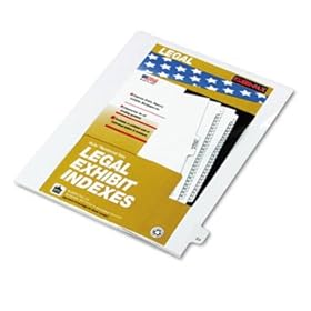 80000 Series Legal Index Dividers, Side Tab, Printed 24, 25/Pack