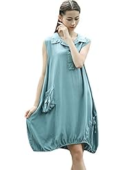 Summer Cotton/Linen Sleeveless  Dress