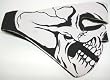 White Full Skull Neoprene Motorcycle Face Mask Facemask