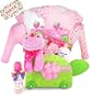 Tickled Pink Personalized Baby Girl Turtle Toy Chest Gift 12 Pc Basket