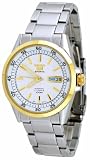 Seiko 5 SNZH20 Two Tone Stainless Steel Automatic White Dial Watch