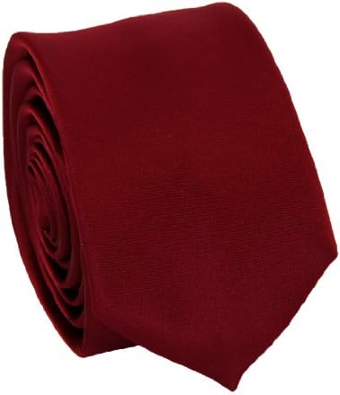 Solid Dark Red Slim Tie . 2.25' inch wide