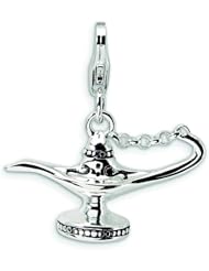 Sterling Silver Alladins Lamp Lobster Clasp Charm