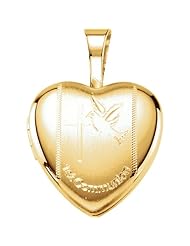 Sterling Silver First Communion Heart Locket