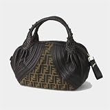 Fendi 8BL078 Zucca/Leather Small Spy Bag - Chocolate