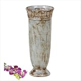 Ceramic Floral Vase - Blue (Long)