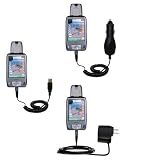 Deluxe Kit for the Mio Technology A201 includes a USB cable with Car and Wall Charger - Gomadic Brand w/ TipExchange Technology