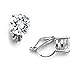 MARIELL -Clip-On Earrings with 8mm CZ Solitaire