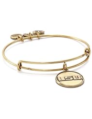 Alex and Ani "Collegiate" Louisiana State University Logo Expandable Wire Bangle Bracelet