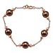 Sporting Goods : Chocolate Tahitian Pearl Bracelet in 14K Rose Gold