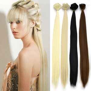 Clip In Extensions Set 7 teilig 45cm,18 Zoll Haarverlaengerung Glatt Langhaar Lang Haar Ko Preisvergleich