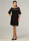 Women's Lauren Kiyomi Threaded Contrast Chiffon Tunic (Maternity) - More Colors Available