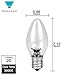 Triangle Bulbs 0.5-Watt C7 LED Night Light Bulb, Clear, 2-Pack