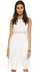 Elastane/Organdy/Polyester Embroidered  Dress