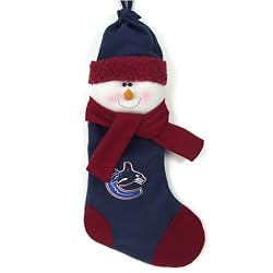 Vancouver Canucks NHL Snowman Holiday Stocking (22")