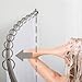 Curved Shower Rod Collection Fits 60'-72' Openings (1, Satin Nickel)