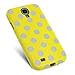 Generic Polka Dots TPU Case for Samsung Galaxy S4 I9500 - Yellow White Dot