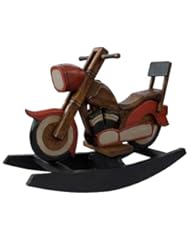 Home: EXP Carved and Painted Acacia Wood Childrens Rocking Chopper Motorcycle - Asia Exports Corp DBA EXP