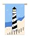 Lighthouse Shore Garden Size Applique Flag