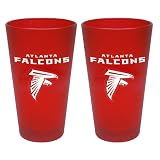 NFL Atlanta Falcons 2 Pack Colored Frosted Pints