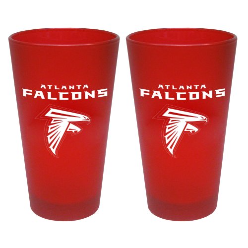 NFL Atlanta Falcons 2 Pack Colored Frosted Pints