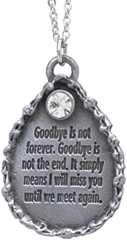 Memorial Teardrop Pendant on 18" Chain in Gift Box