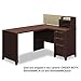 60"W x 47"D Corner Desk Solution (Box 2 of 2) Enterprise: Mocha Cherry