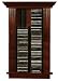 Recessed Cabinetry Medium Recessed CD Cabinet in Oak Wood, Cherry Finish