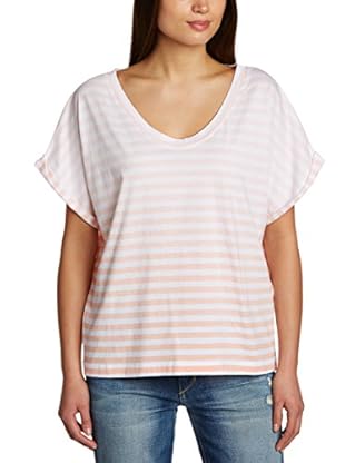 Levi'S Camiseta Manga Corta Rolled Sleeve Stripe (Rosa Claro)