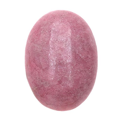 Pink Rhodonite Gemstone Oval Flat-Back Cabochons 25x18mm (1 Piece)