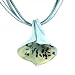 Calla Lily Murano Glass Pendant -Calla Blue/Gold