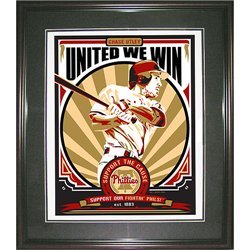 Buy Sports Propaganda Philadelphia Phillies Chase Utley Hand Made Limited Edition Screen-Print Framed...
